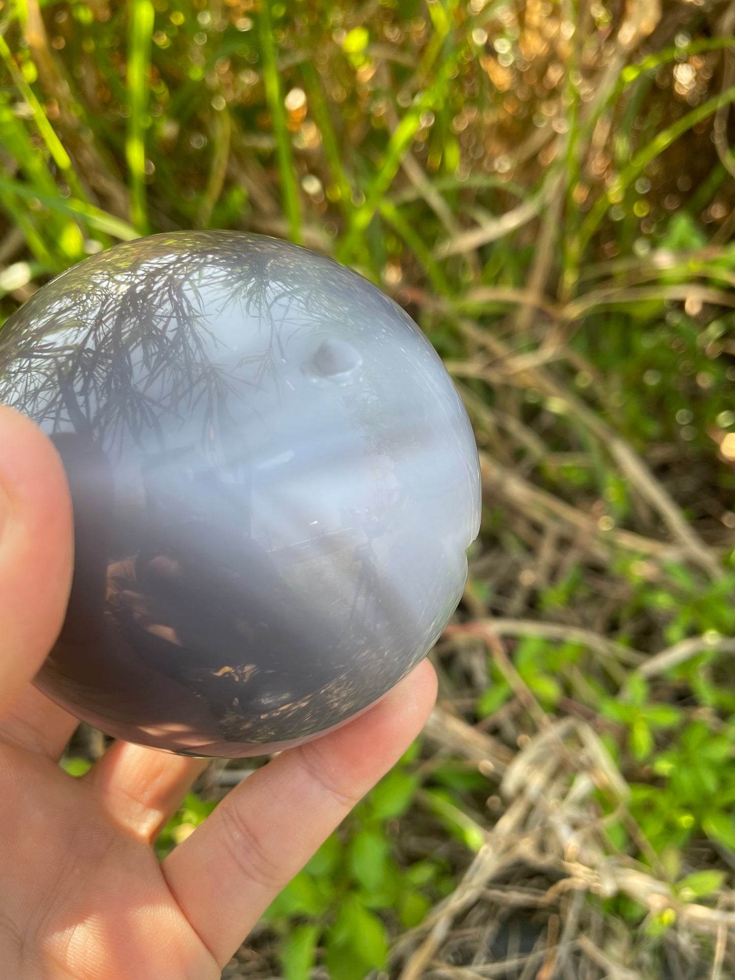 1.2LB Natural Geode Sphere,Agate Geode Ball,Natural Druse Ball,Crystal Ball Hole,Mineral Specimens,Crystal Heal,Crystal Gift,Home Decoration