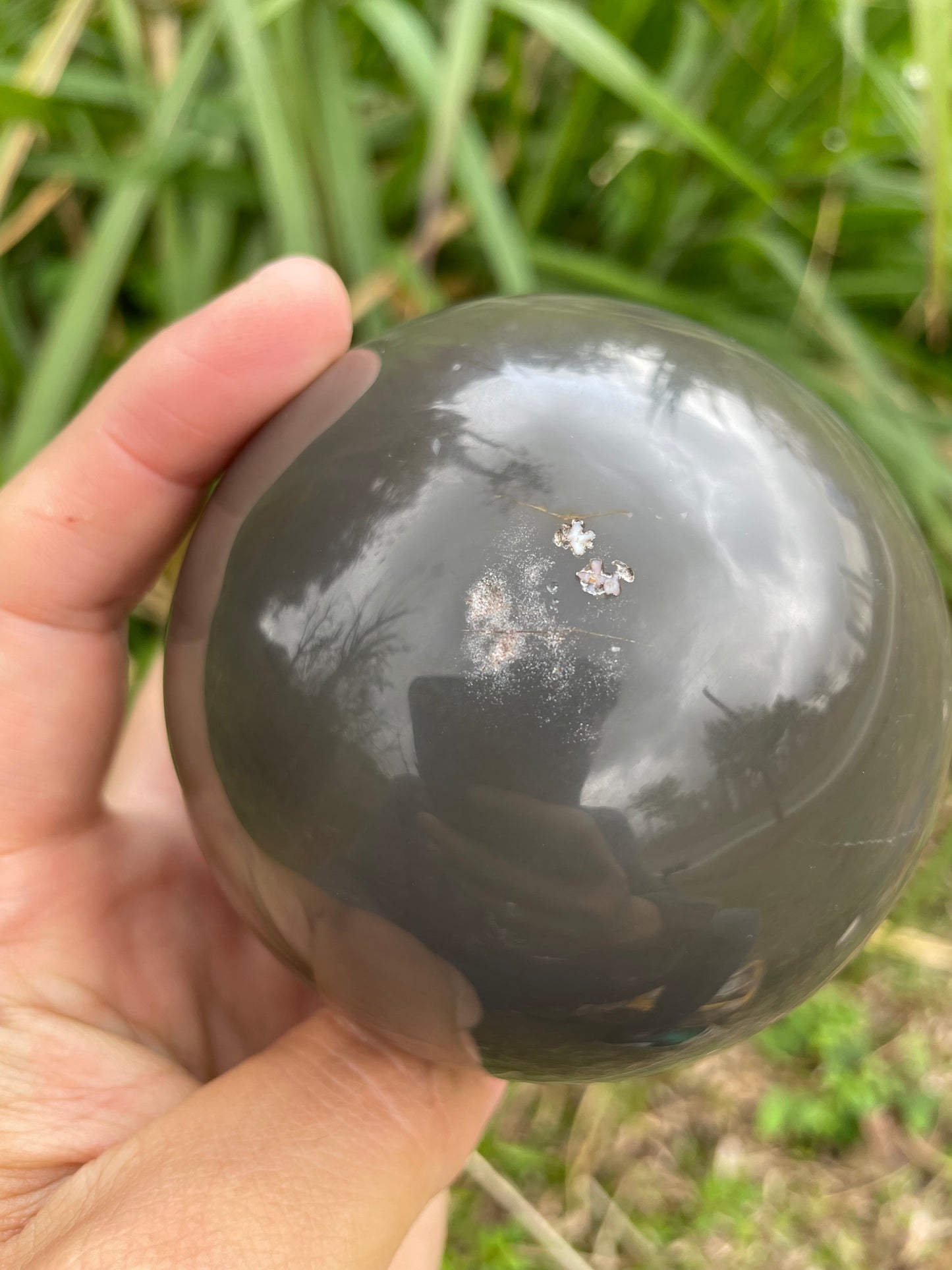 1.75LB Natural Geode Sphere,Agate Geode Ball,Natural Druse Ball,Crystal Ball Hole,Mineral Specimens,Crystal Heal,Crystal Gift,Home Decoration