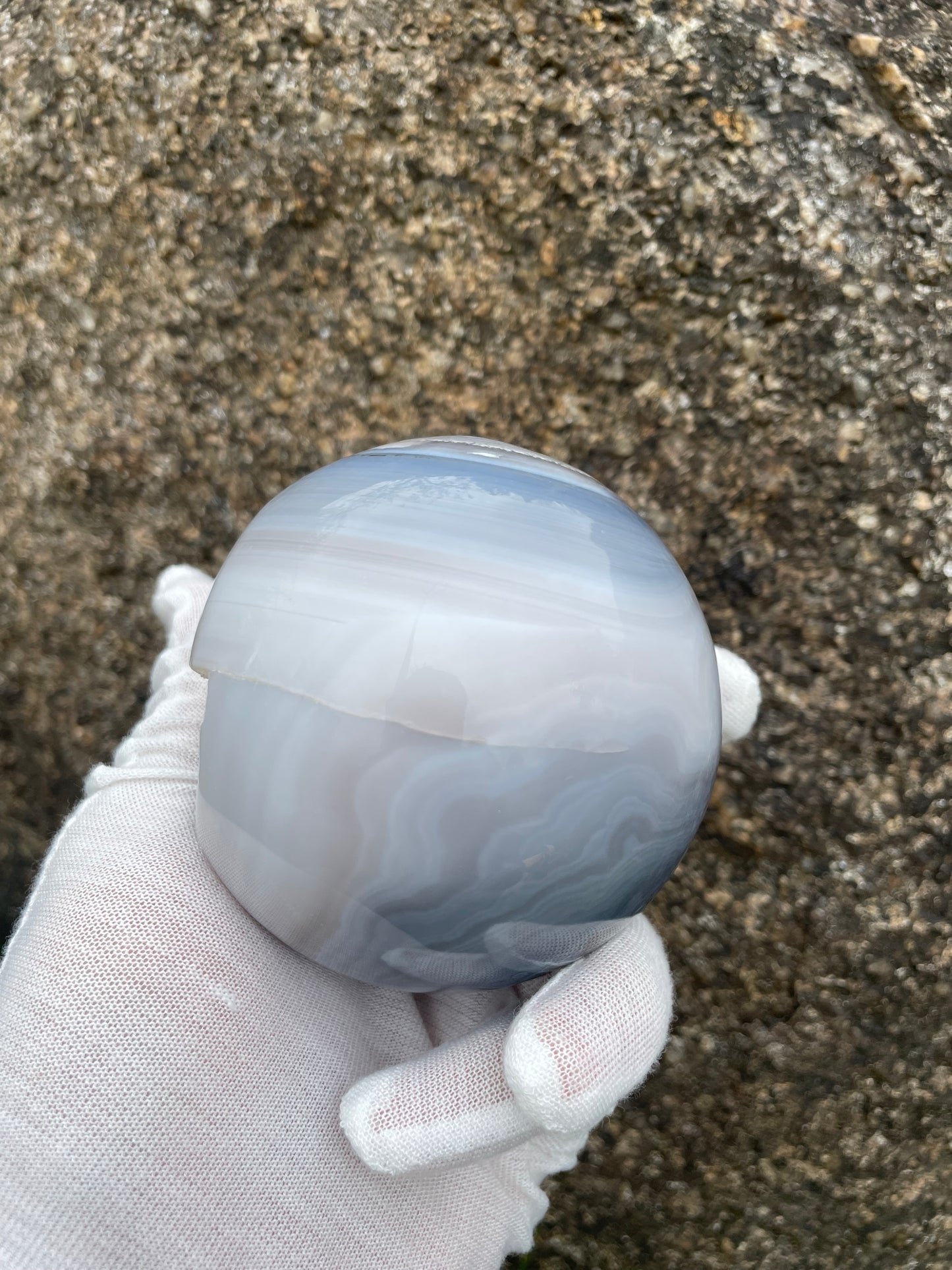1.56LB Natural Geode Sphere,Agate Geode Ball,Natural Druse Ball,Crystal Ball Hole,Mineral Specimens,Crystal Heal,Crystal Gift,Home Decoration