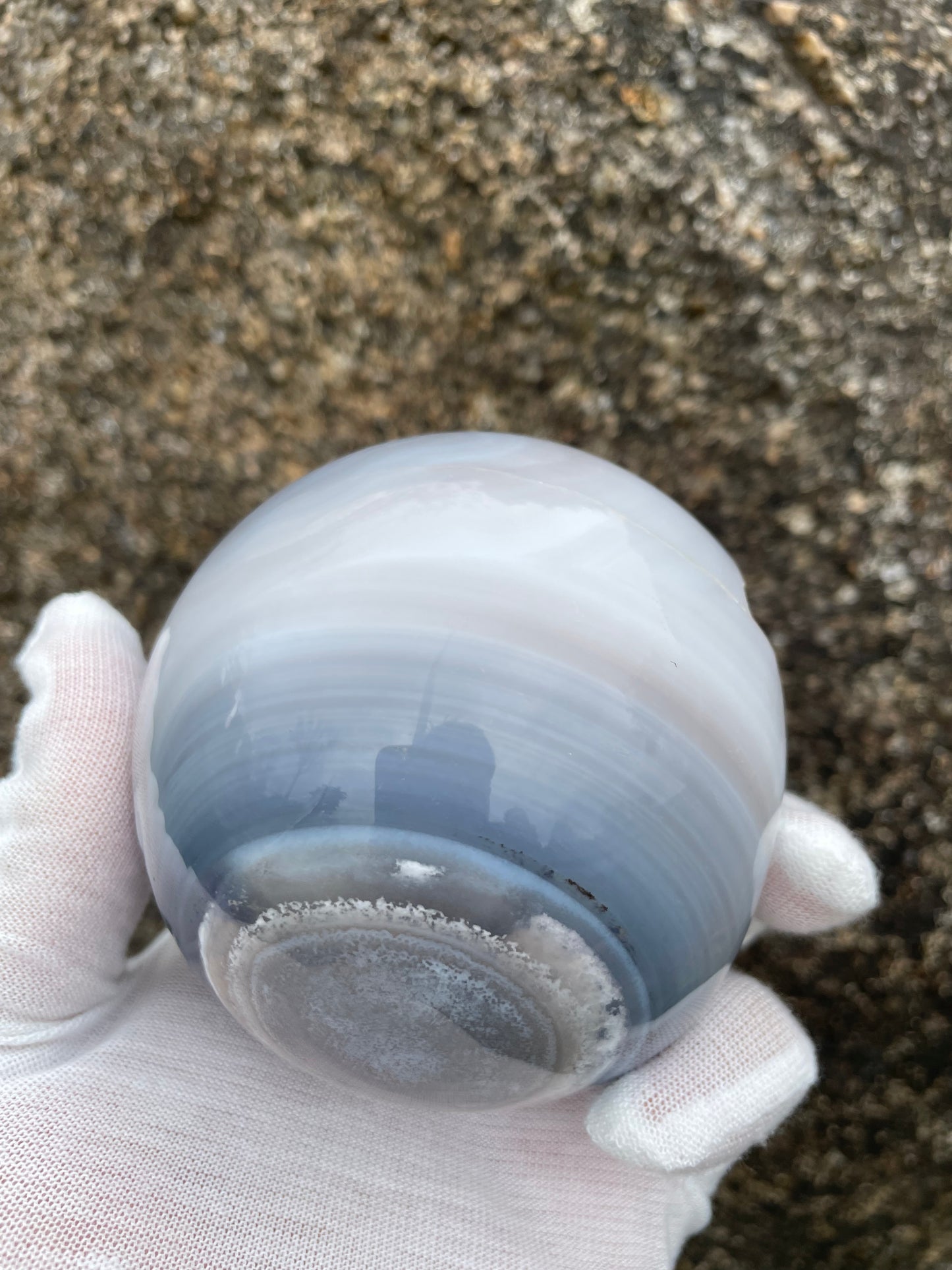 1.56LB Natural Geode Sphere,Agate Geode Ball,Natural Druse Ball,Crystal Ball Hole,Mineral Specimens,Crystal Heal,Crystal Gift,Home Decoration
