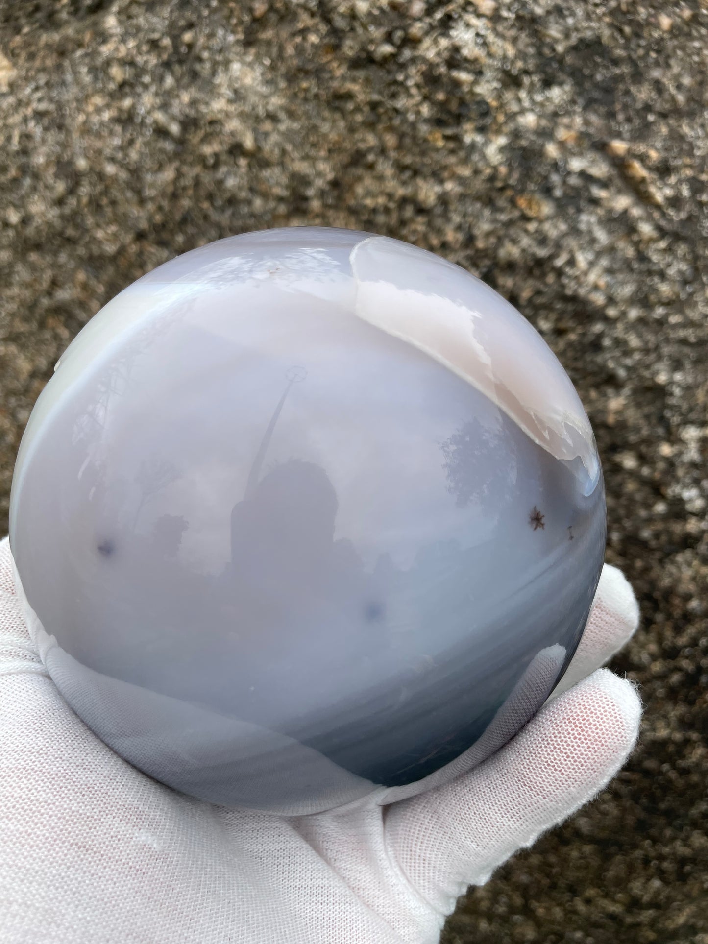 3.35LB Natural Geode Sphere,Agate Geode Ball,Natural Druse Ball,Crystal Ball Hole,Mineral Specimens,Crystal Heal,Crystal Gift,Home Decoration