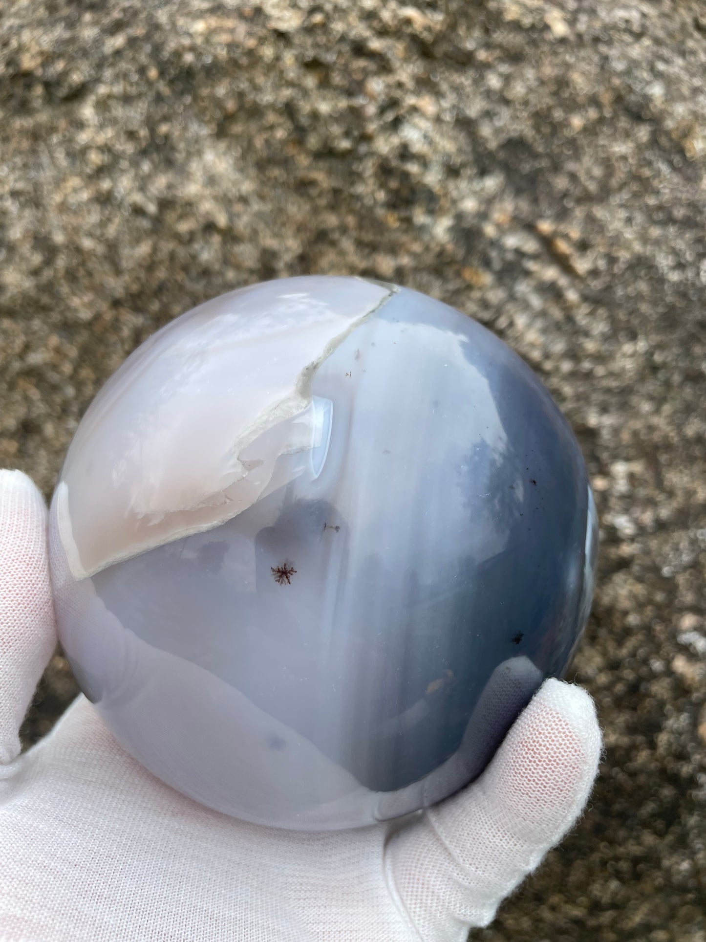 3.35LB Natural Geode Sphere,Agate Geode Ball,Natural Druse Ball,Crystal Ball Hole,Mineral Specimens,Crystal Heal,Crystal Gift,Home Decoration