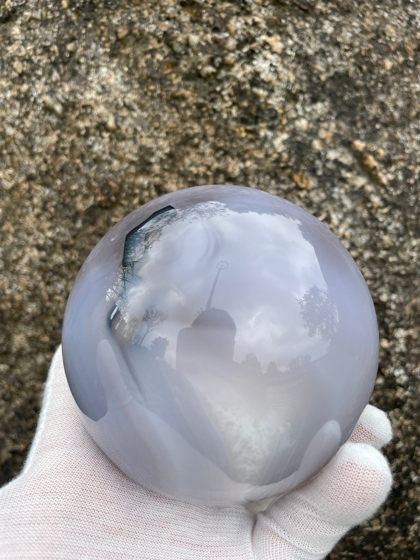 2.33LB Natural Geode Sphere,Agate Geode Ball,Natural Druse Ball,Crystal Ball Hole,Mineral Specimens,Crystal Heal,Crystal Gift,Home Decoration