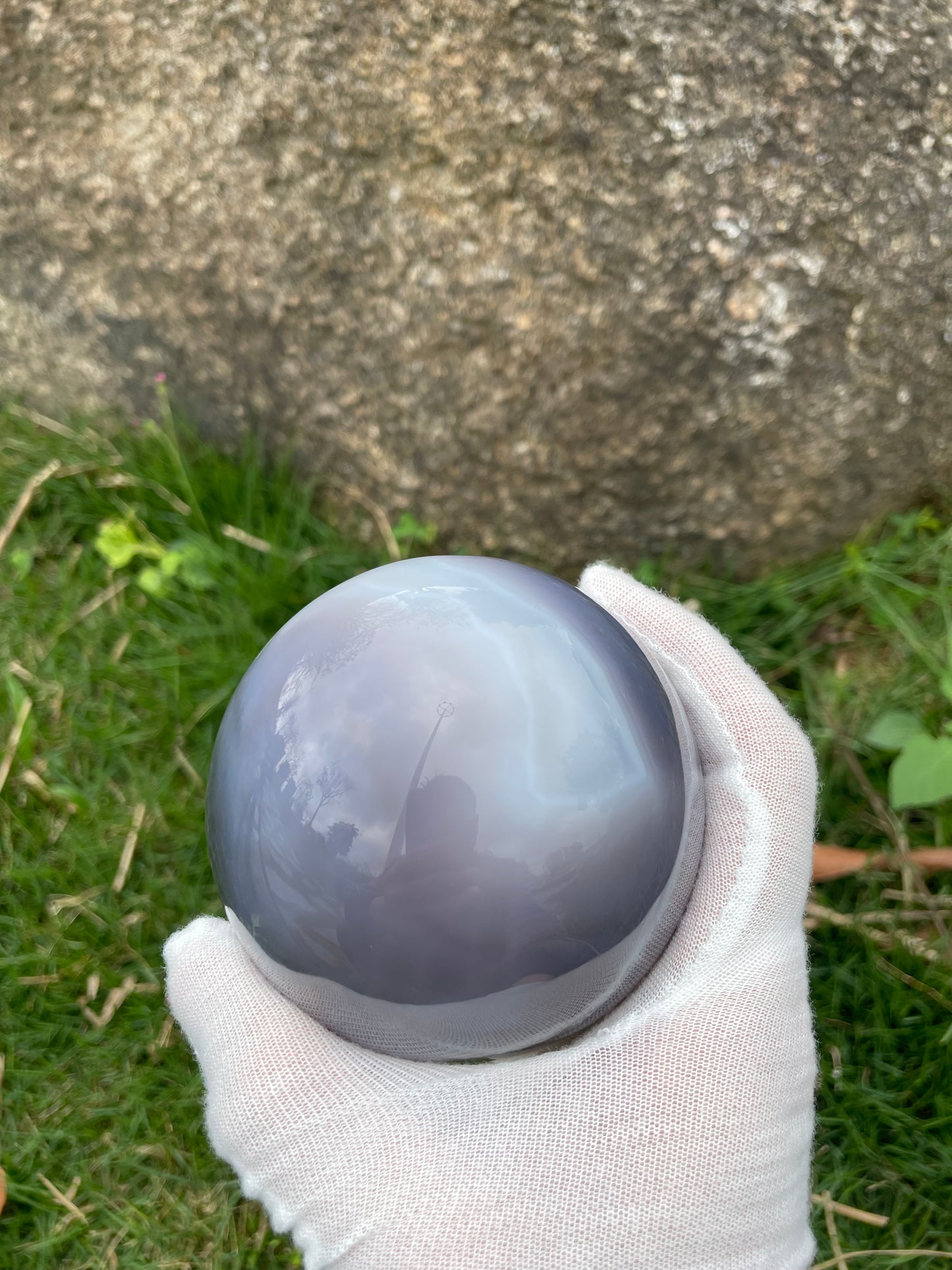 1.56LB Natural Geode Sphere,Agate Geode Ball,Natural Druse Ball,Crystal Ball Hole,Mineral Specimens,Crystal Heal,Crystal Gift,Home Decoration