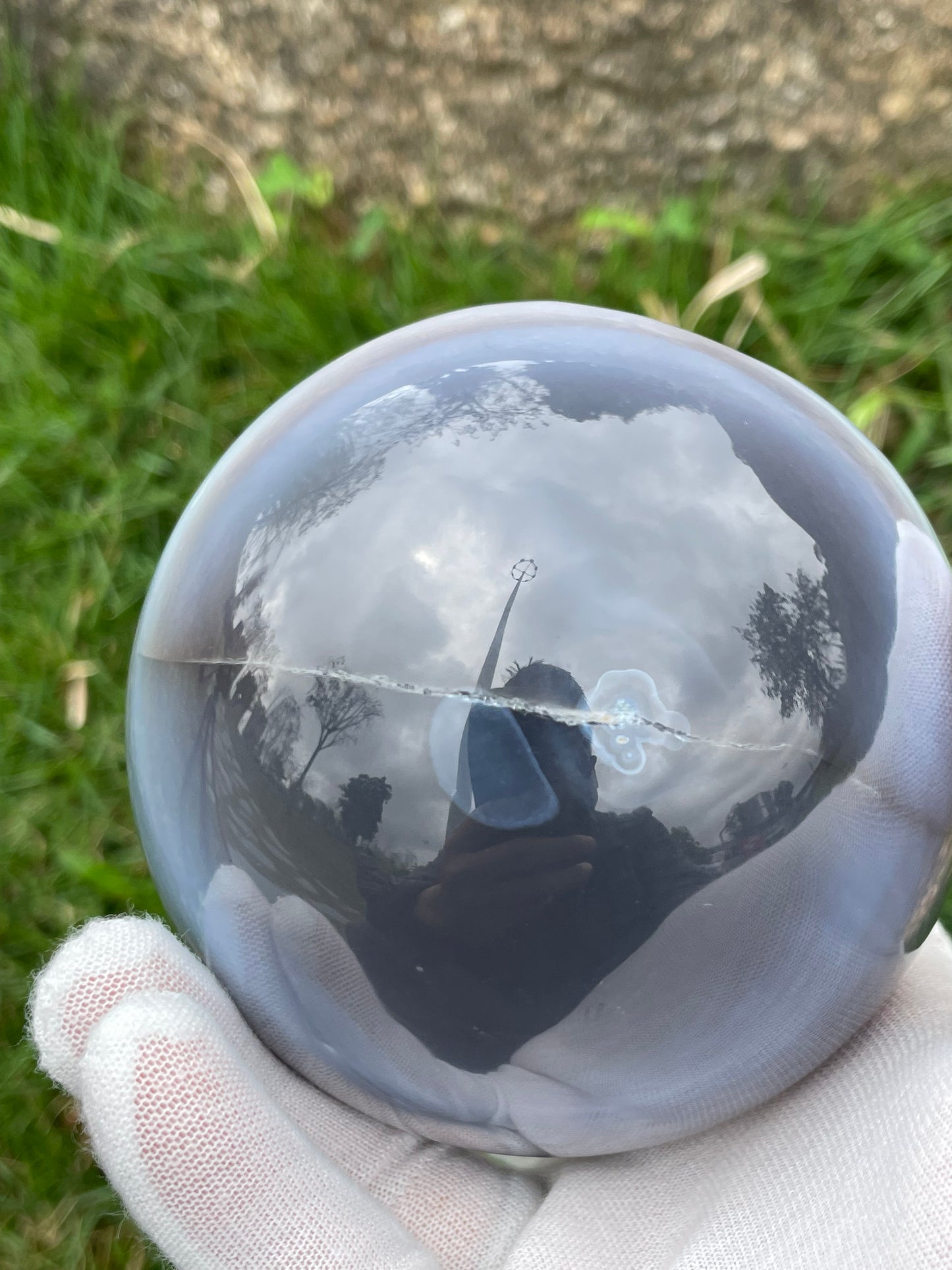 2.35LB Natural Geode Sphere,Agate Geode Ball,Natural Druse Ball,Crystal Ball Hole,Mineral Specimens,Crystal Heal,Crystal Gift,Home Decoration
